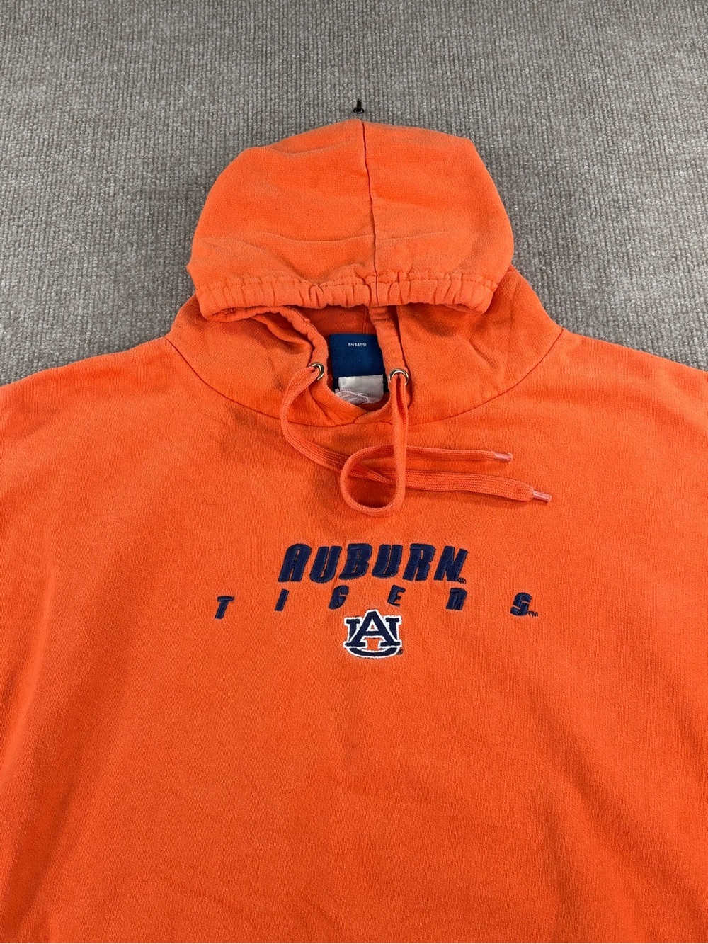 Y2K Auburn Tigers OVB Orange Hoodie Sweatshirt Mens XL NCAA Old Varsity Brand